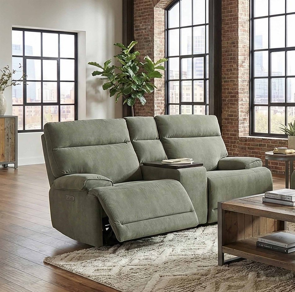 Power Loveseat With Console