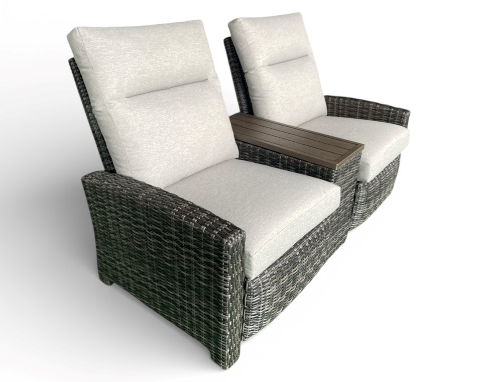 Como Outdoor Reclining Loveseat