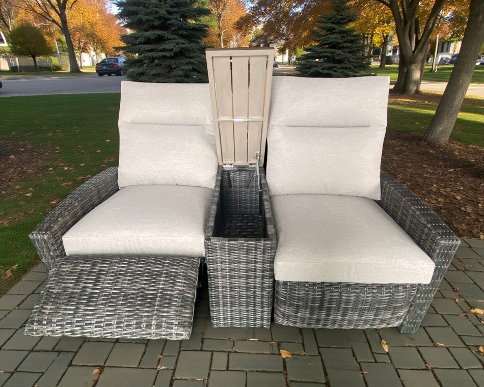 Como Outdoor Reclining Loveseat