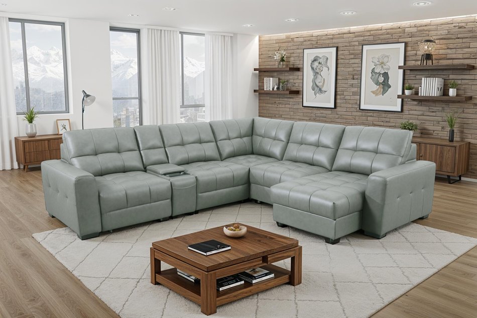 Stampede 6 Piece Power Recl Sectional