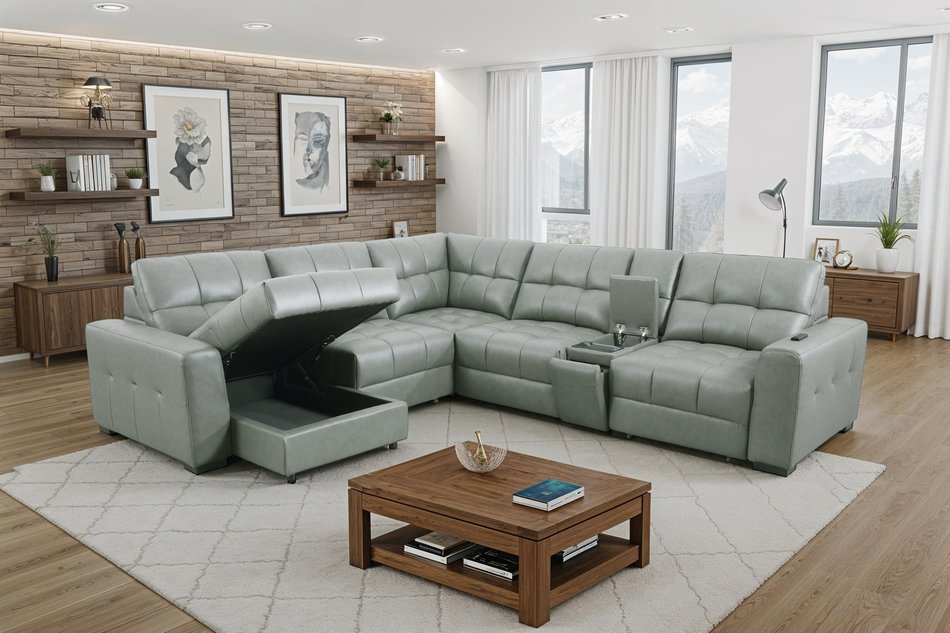 Stampede 6 Piece Power Reclining Sectl