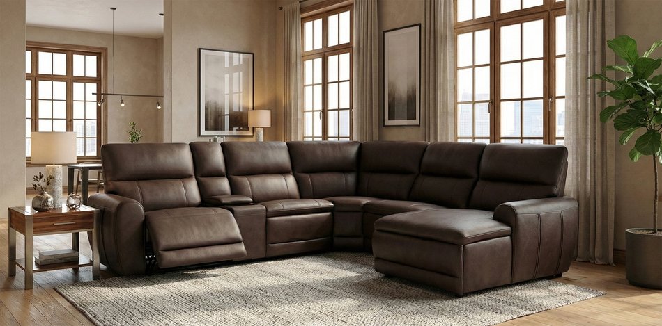 6 Piece Power Sectional