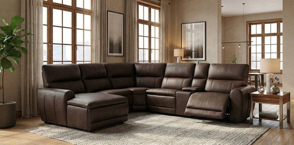 6 Piece Power Sectional
