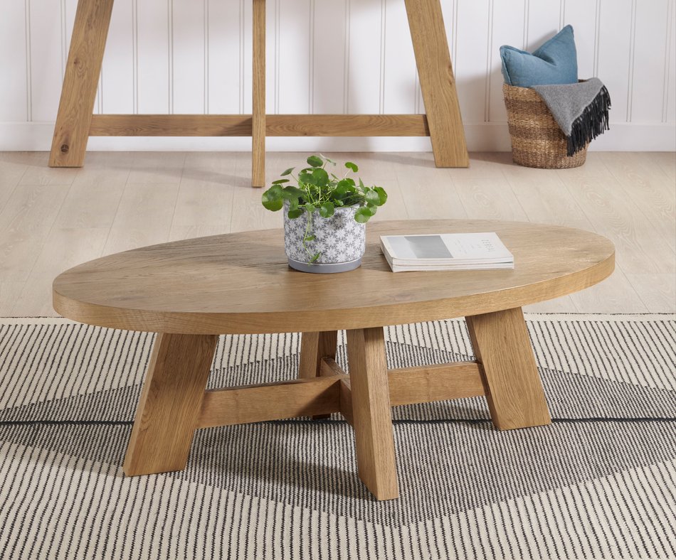 Boho Oval Cocktail Table