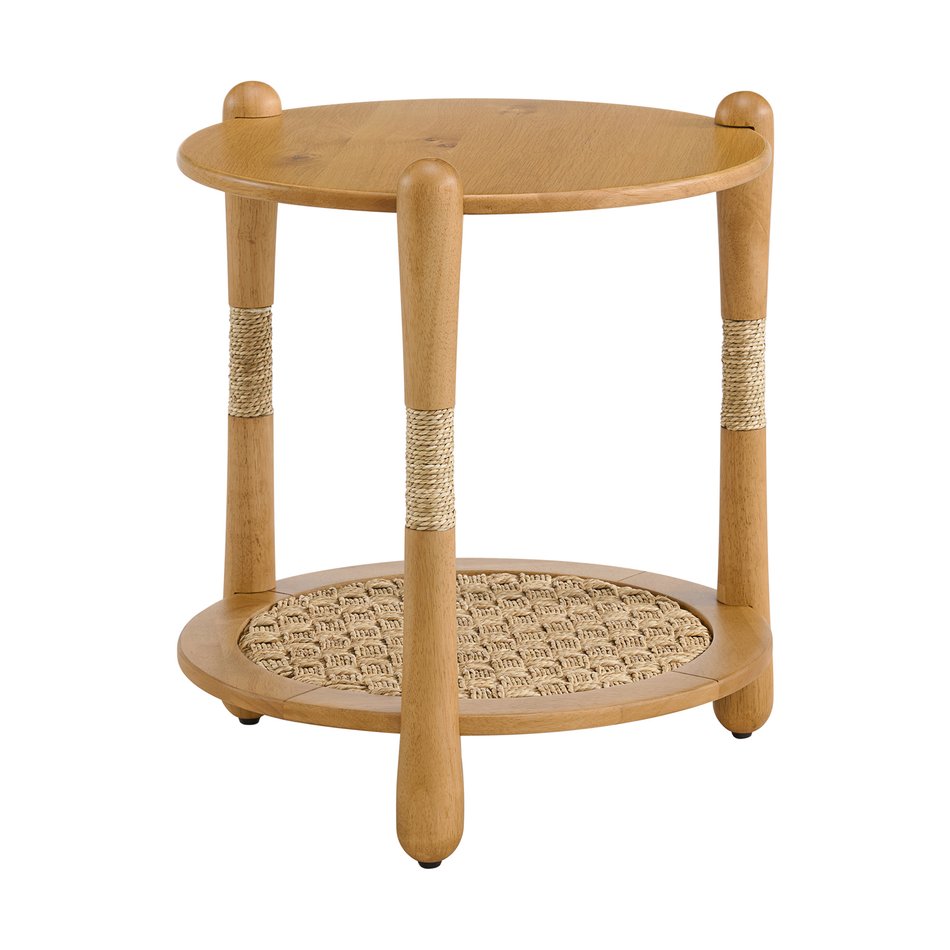Seagrass Oval End Table