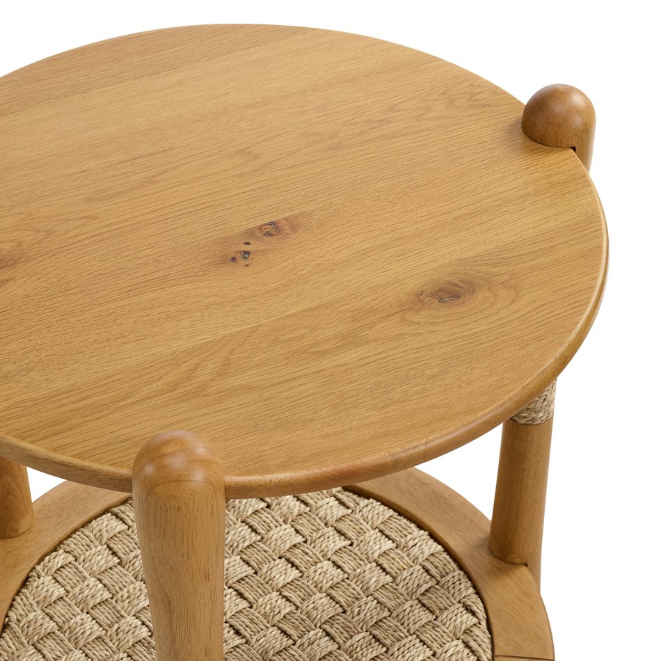 Seagrass Oval End Table