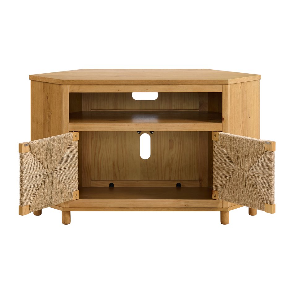 Seagrass Corner Cabinet
