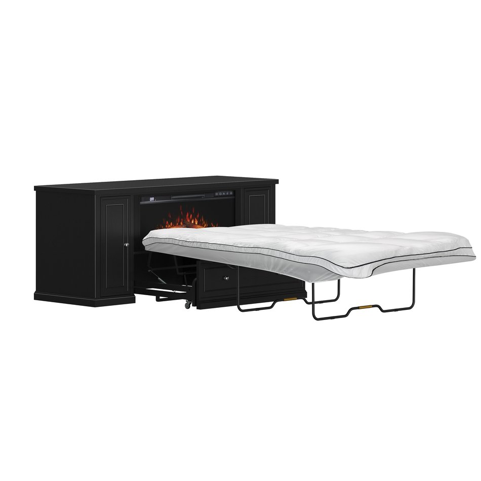 Soren Queen Fireplace Twin Sleeper