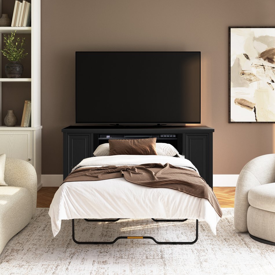 Soren Queen Fireplace Twin Sleeper