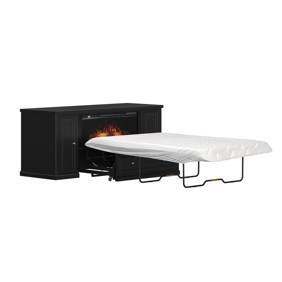 Soren Queen Fireplace Twin Sleeper