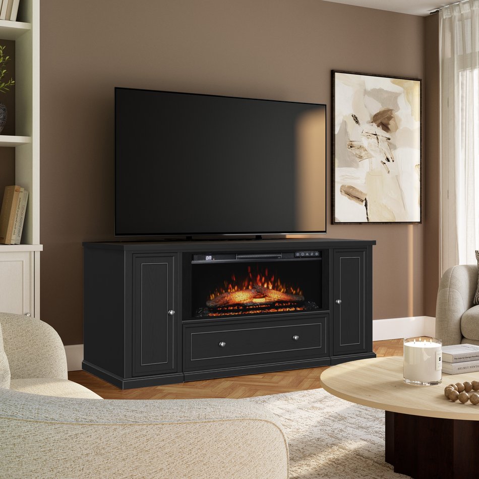 Soren Queen Fireplace Twin Sleeper