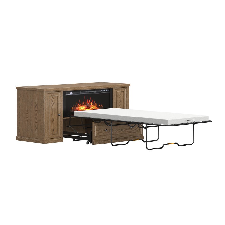 Soren Fireplace Twin Sleeper