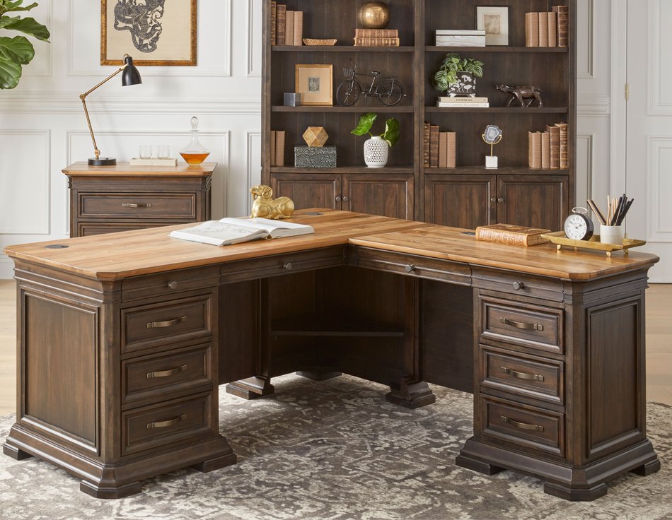 Sonoma Pedestal Desk w/ Return