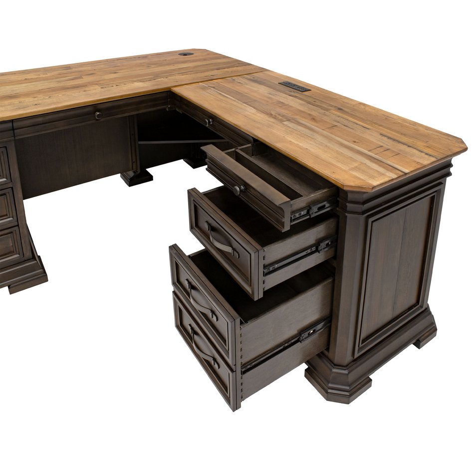 Sonoma Pedestal Desk w/ Return