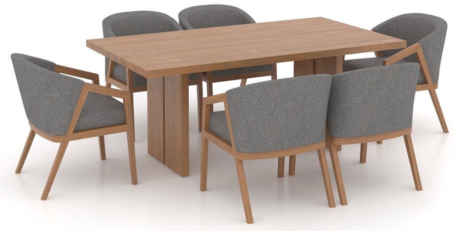 Modern Dining 7 Piece Dining Set