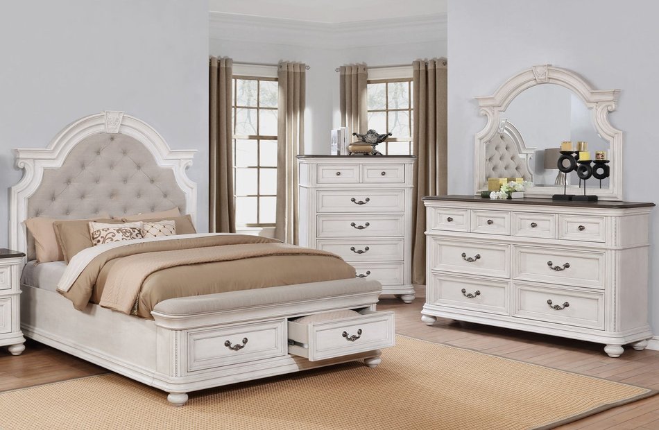 4 Piece Queen Storage Bedroom