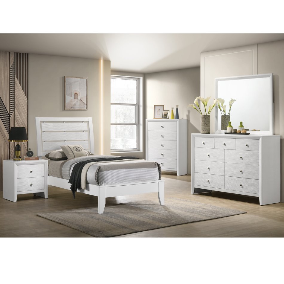Evan 5 Piece Twin Bed Set