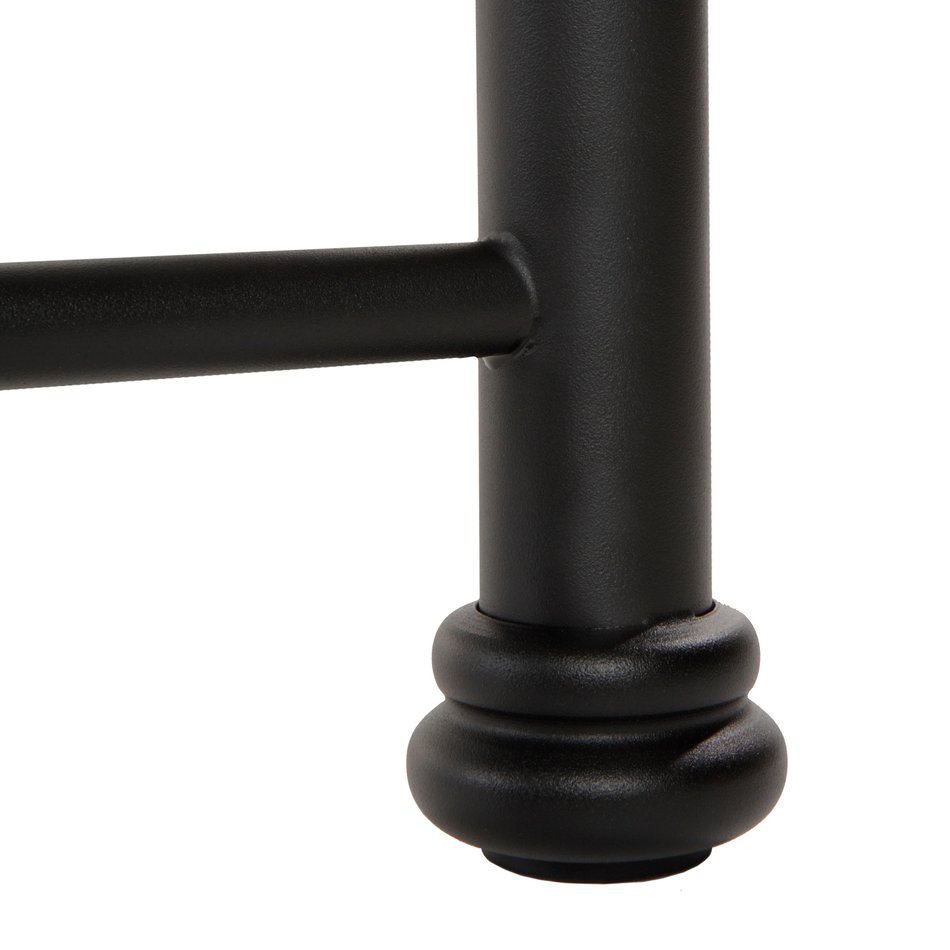Textured Black Metal Accent Baldwin Full Bed