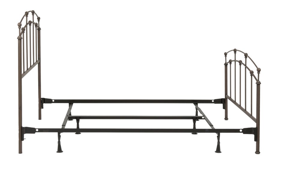 Black Walnut Metal Accent Fenton Twin Bed