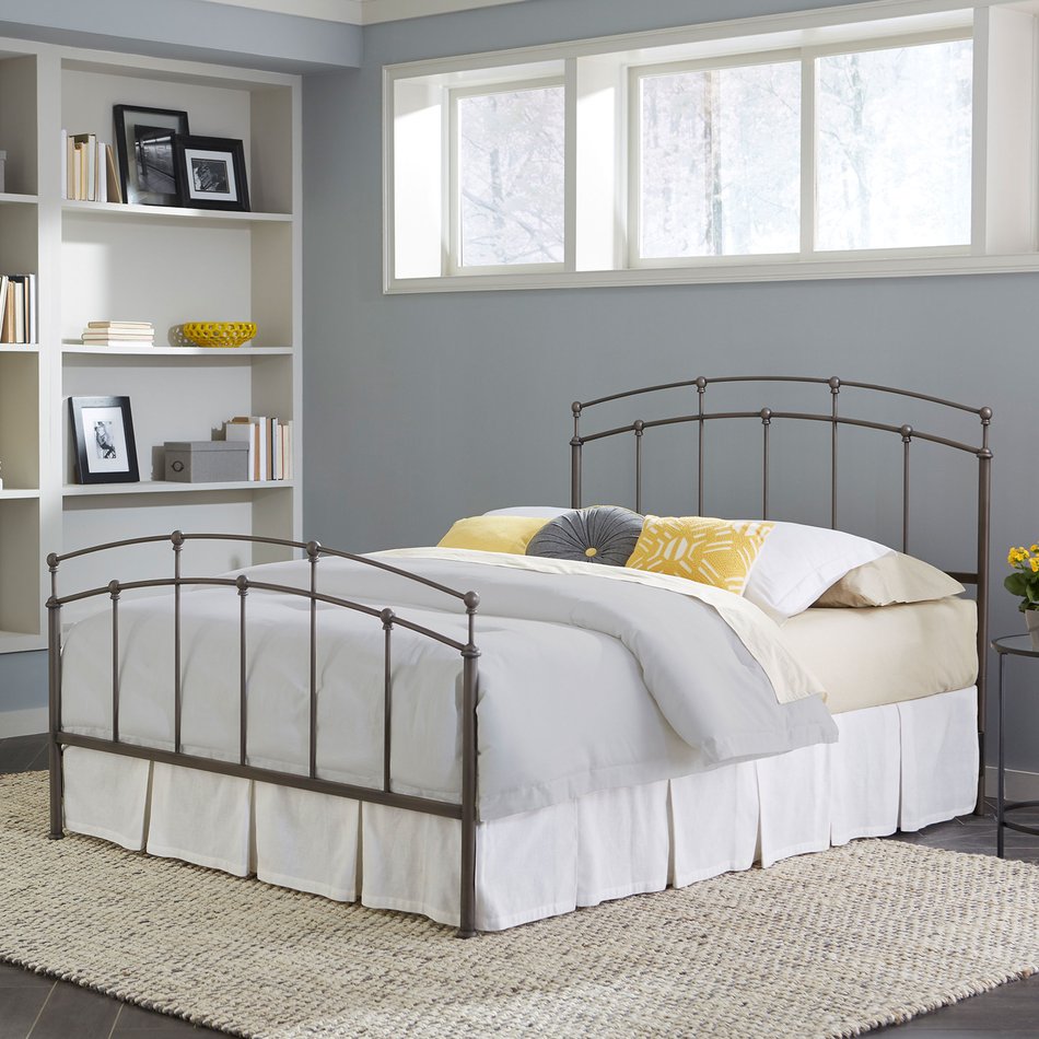 Black Walnut Metal Accent Fenton Full Bed
