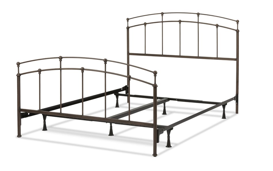 Black Walnut Metal Accent Fenton Full Bed