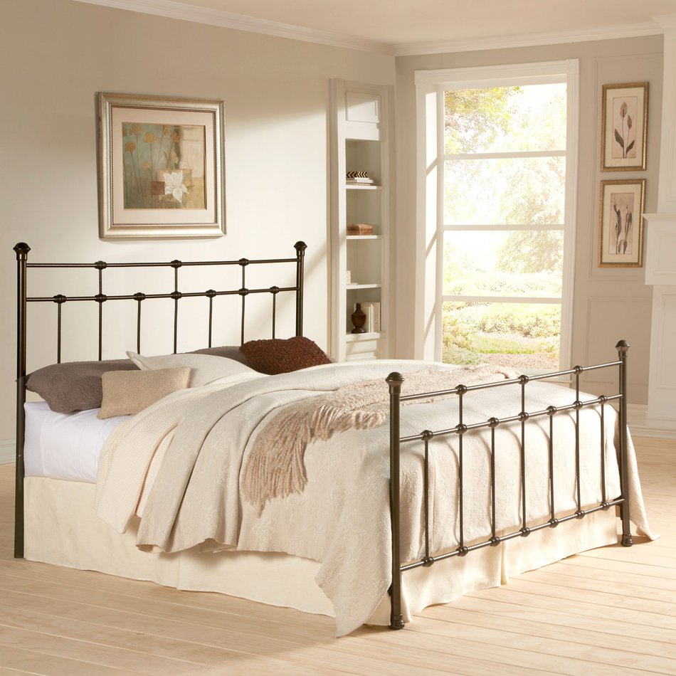 Hammered Brown Metal Accent Dexter Full Bed
