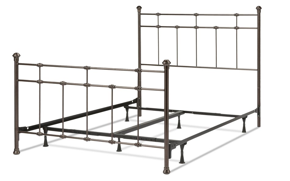 Hammered Brown Metal Accent Dexter Full Bed