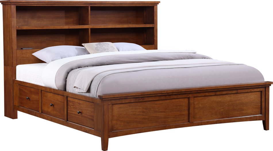 Spencer 2 Full Bookcase Storage Bed