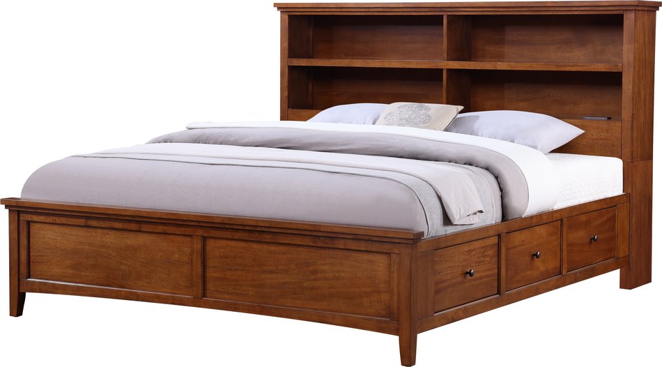 Spencer 2 Full Bookcase Storage Bed