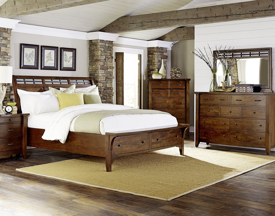 4 Piece Queen Storage Bedroom