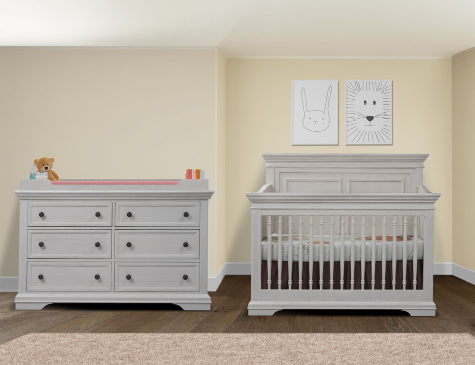 Hwei Crib, Double Dresser & Topper