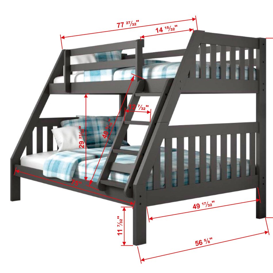 Austin Twin Over Full Bunk Bed