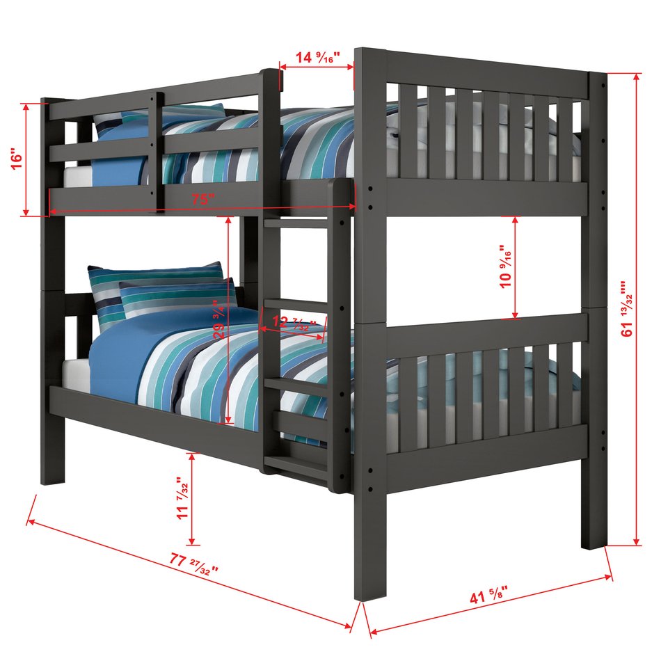 Austin Twin Over Twin Bunk Bed