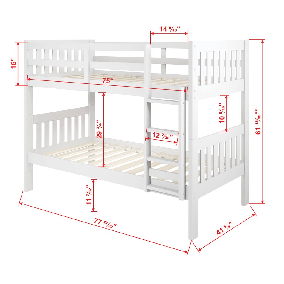 Twin Over Twin Bunk Bed