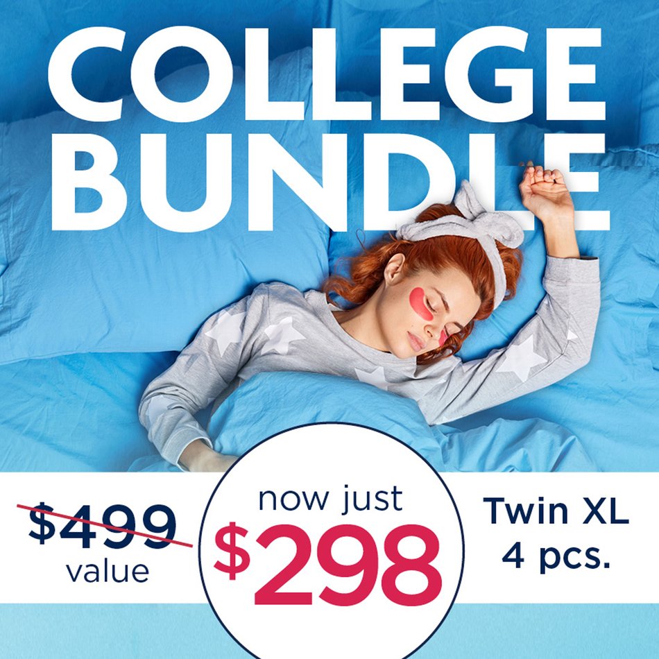 Twin XL Back To School Bundle-White