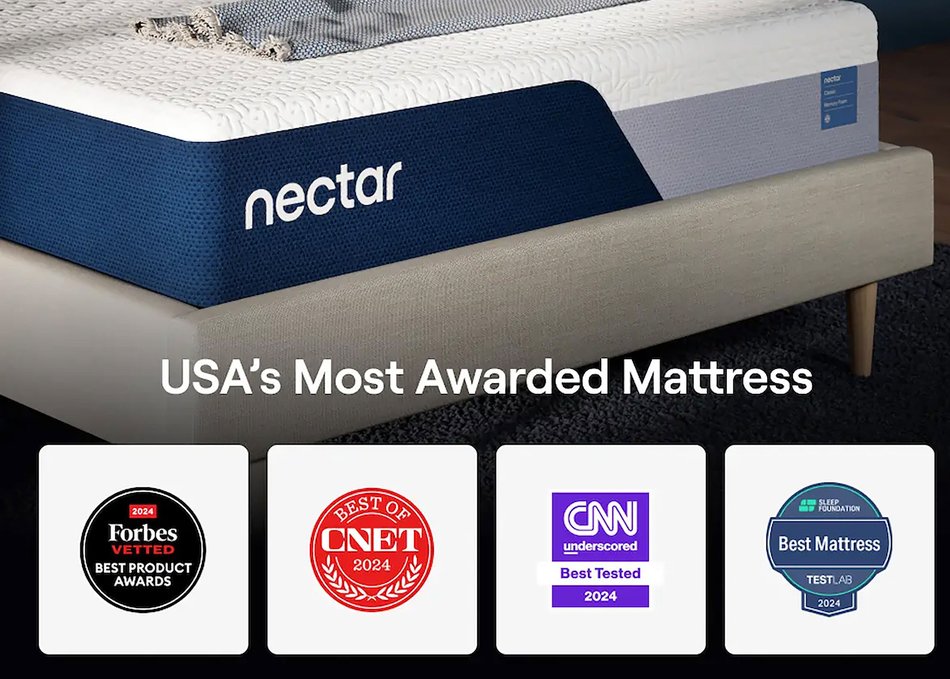 Nectar Classic Quilted Firm Twin Mattress