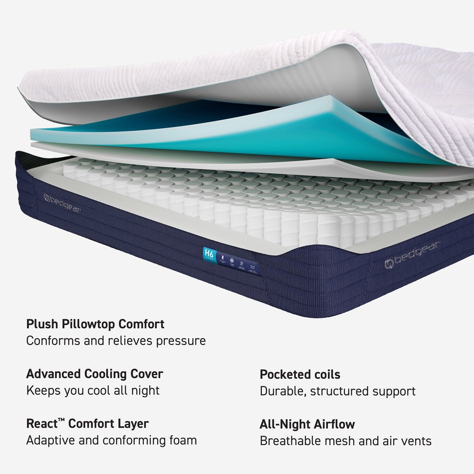 Bedgear H6 Medium Plush Mattress