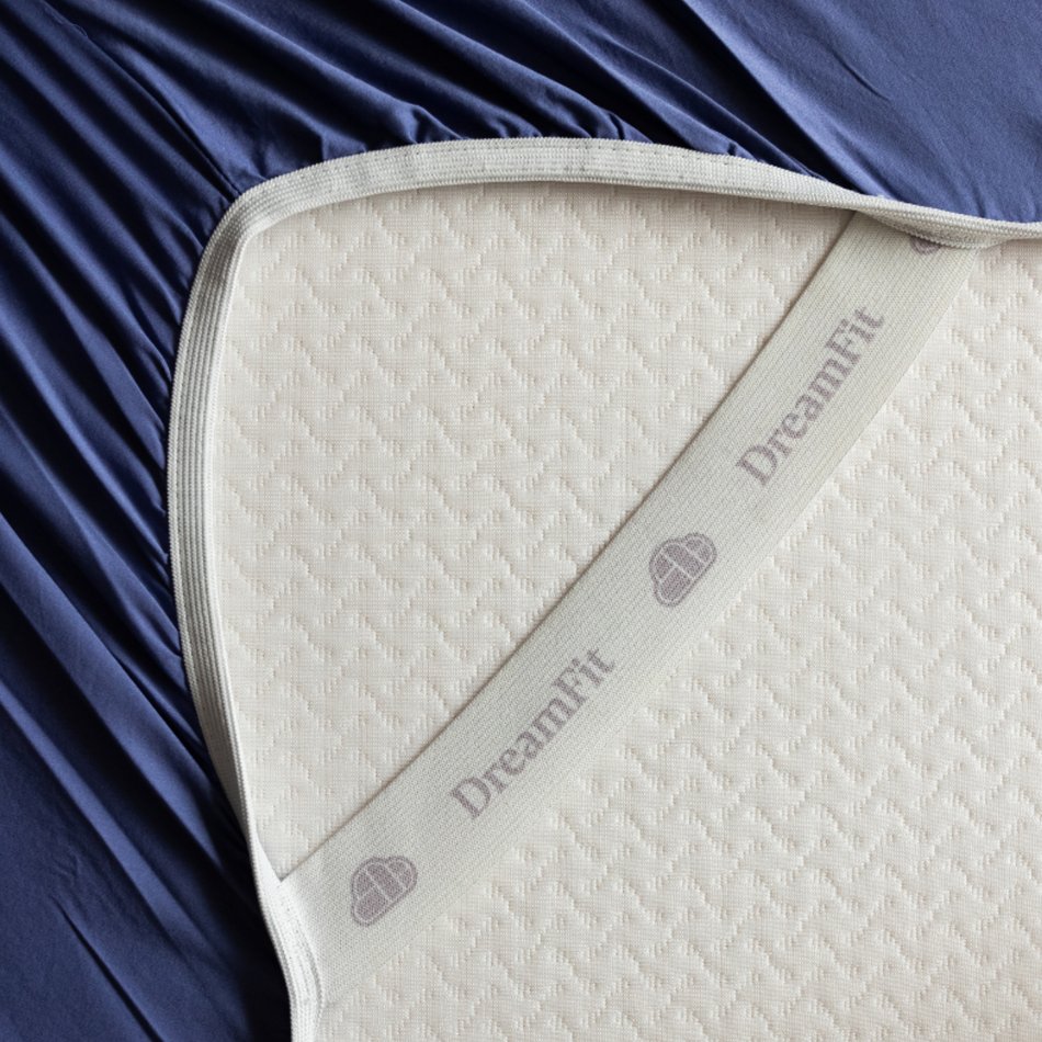 DreamFit 100% Pima Cotton Split King Blue Sheet Set
