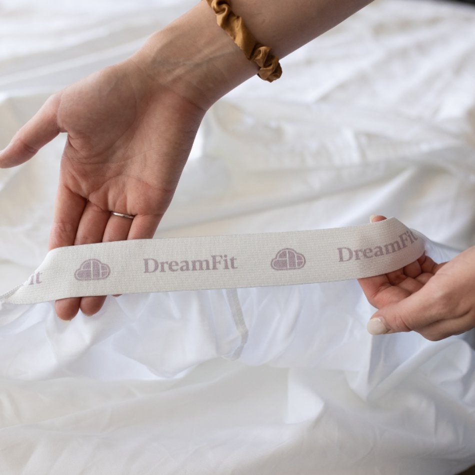 DreamFit 100% Pima Cotton King White Sheet Set
