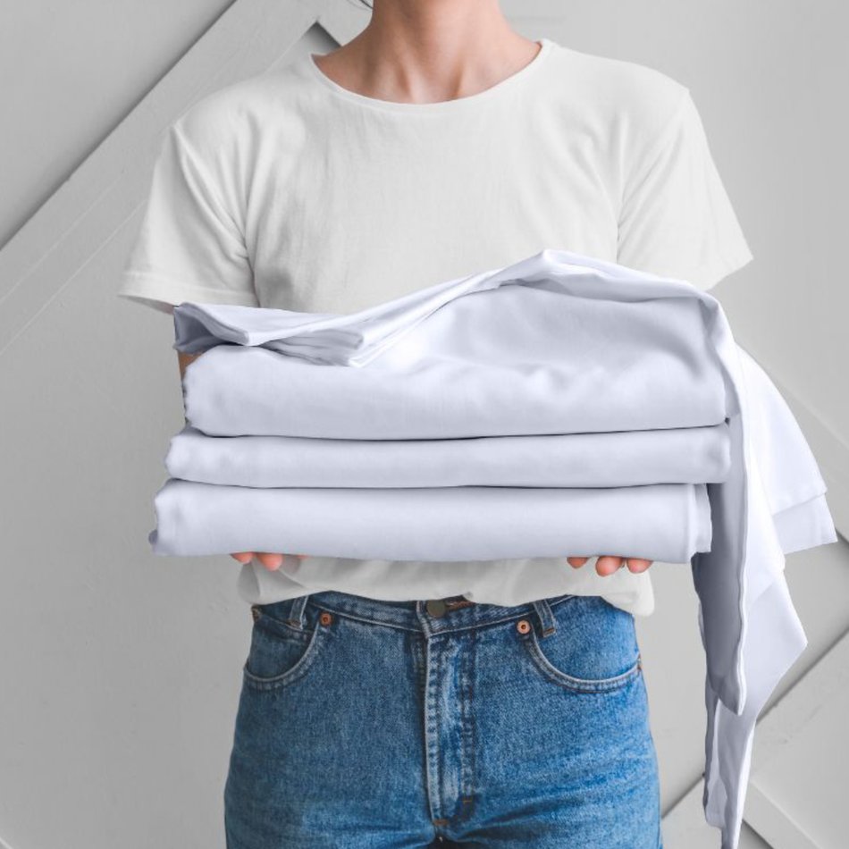 DreamFit StaDry Twin White Sheet Set