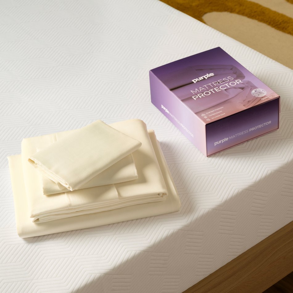 Twin Purple Mattress Pad