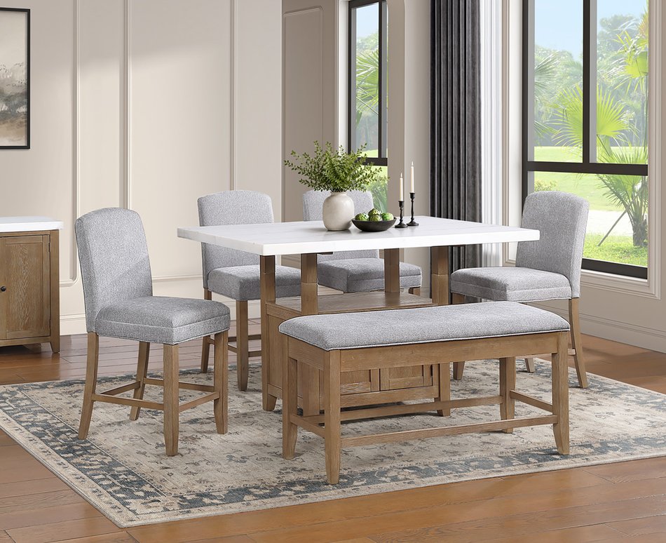 6 Piece Counter Dining Set