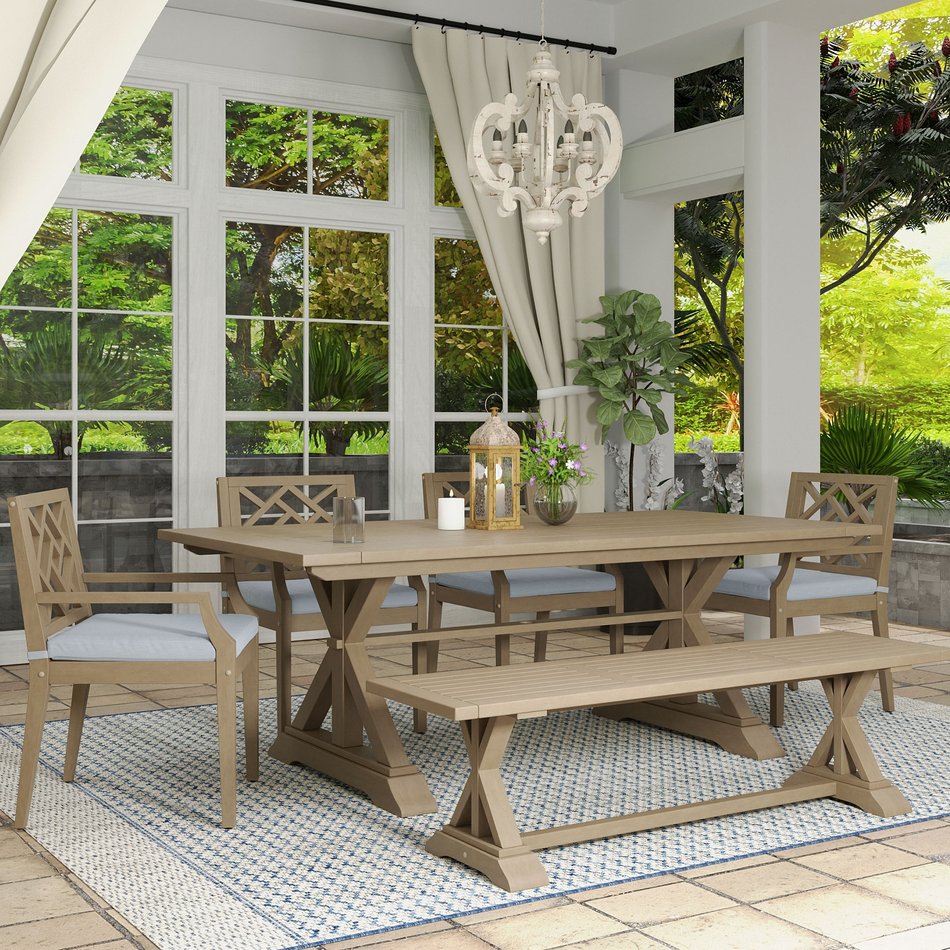 Maldives 6 Piece Outdoor Dining Set
