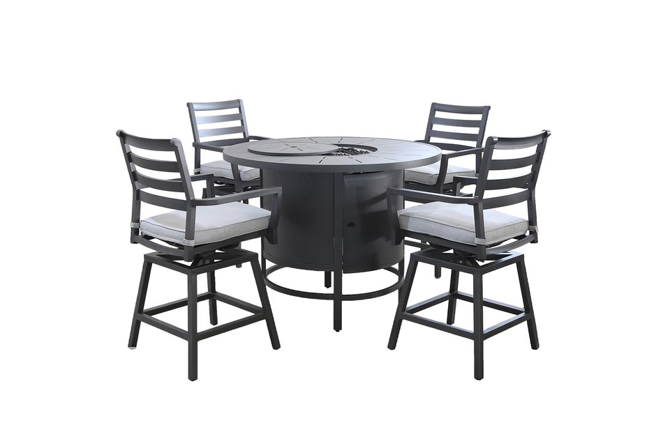 Hudson 5 Piece Outdoor Fire Pit Set