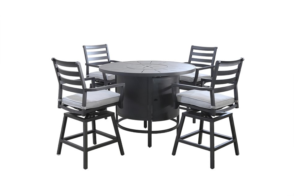Hudson 5 Piece Outdoor Fire Pit Set