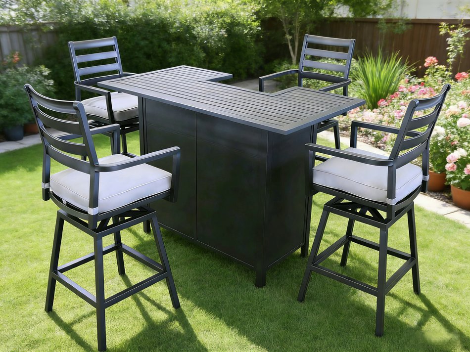 Hudson 5 Piece Outdoor Bar