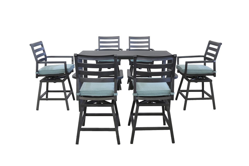 Hudson 7 Piece Outdoor Table &Stools