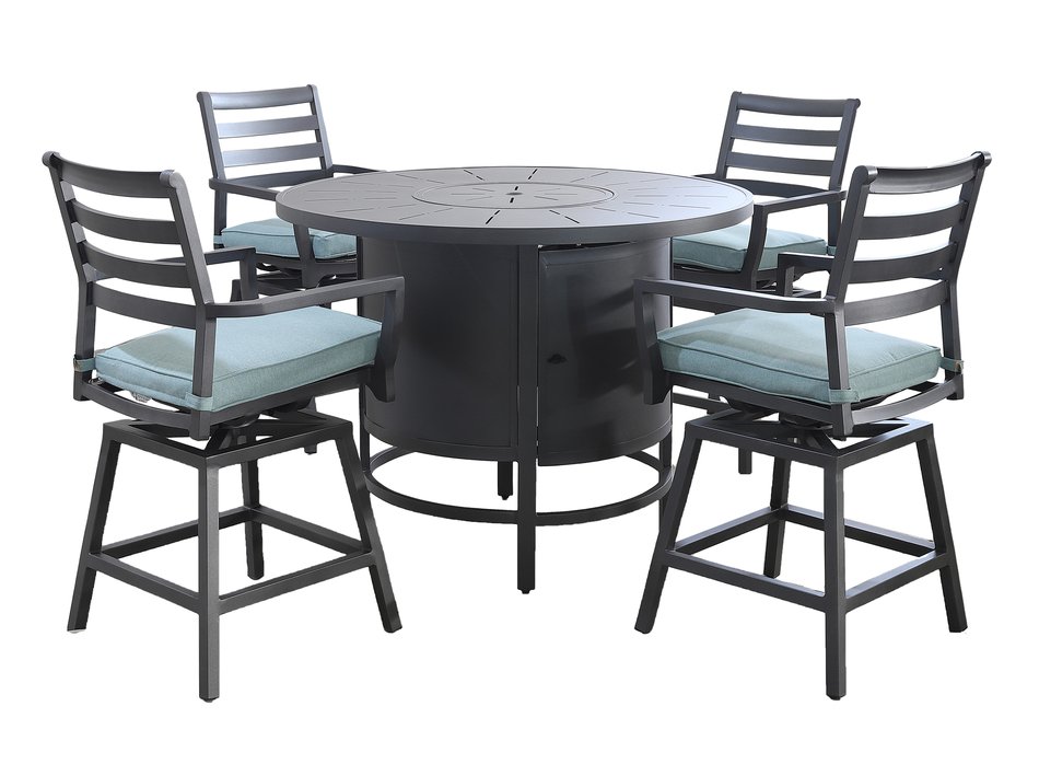 Hudson 5PC Outdoor Fire Pit Set