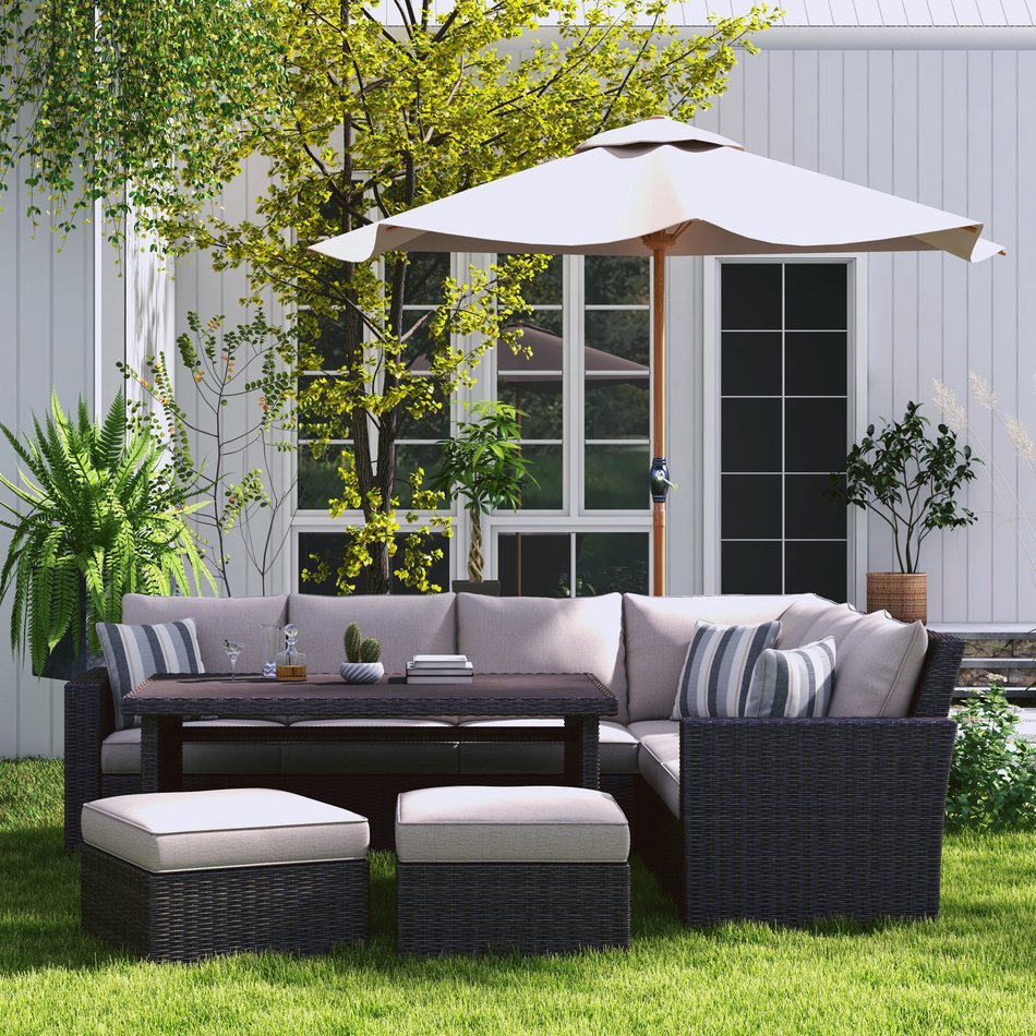 Puerto Neuvo 5 Piece Outdoor Banquette