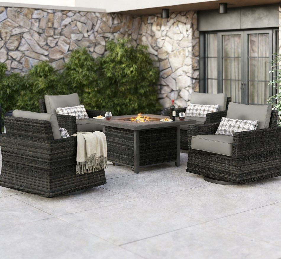 Dothan 5PC Outdoor Fire Pit Set
